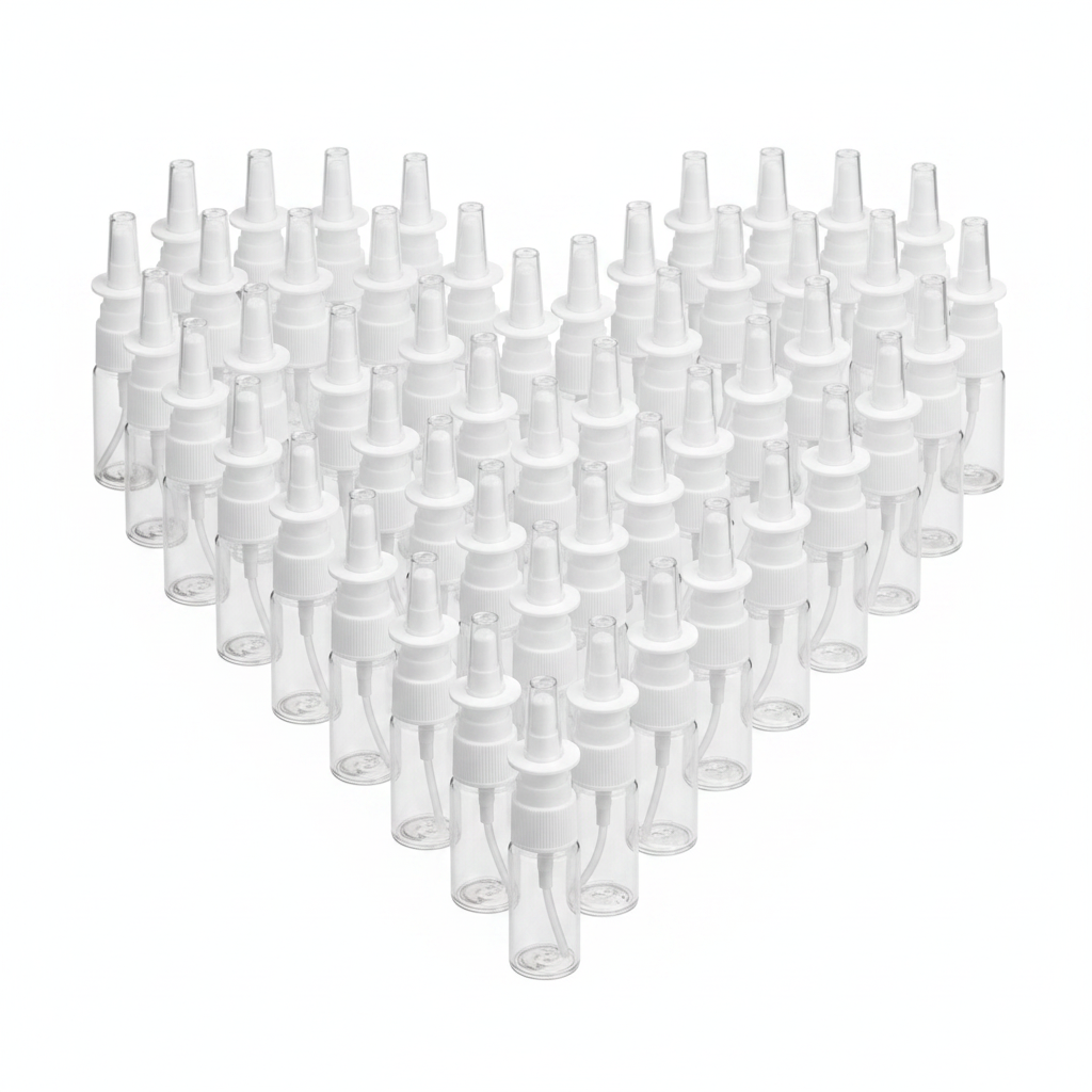 100 Nasal Bottles Heart - Correct Tops